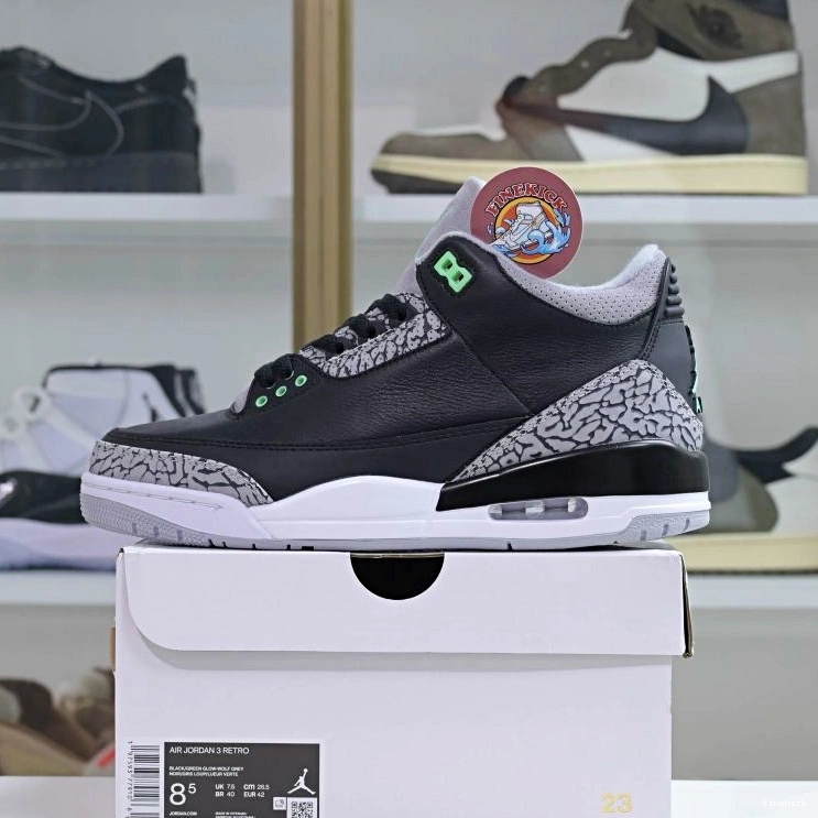 Green Jordan Glow 3 Air 0726